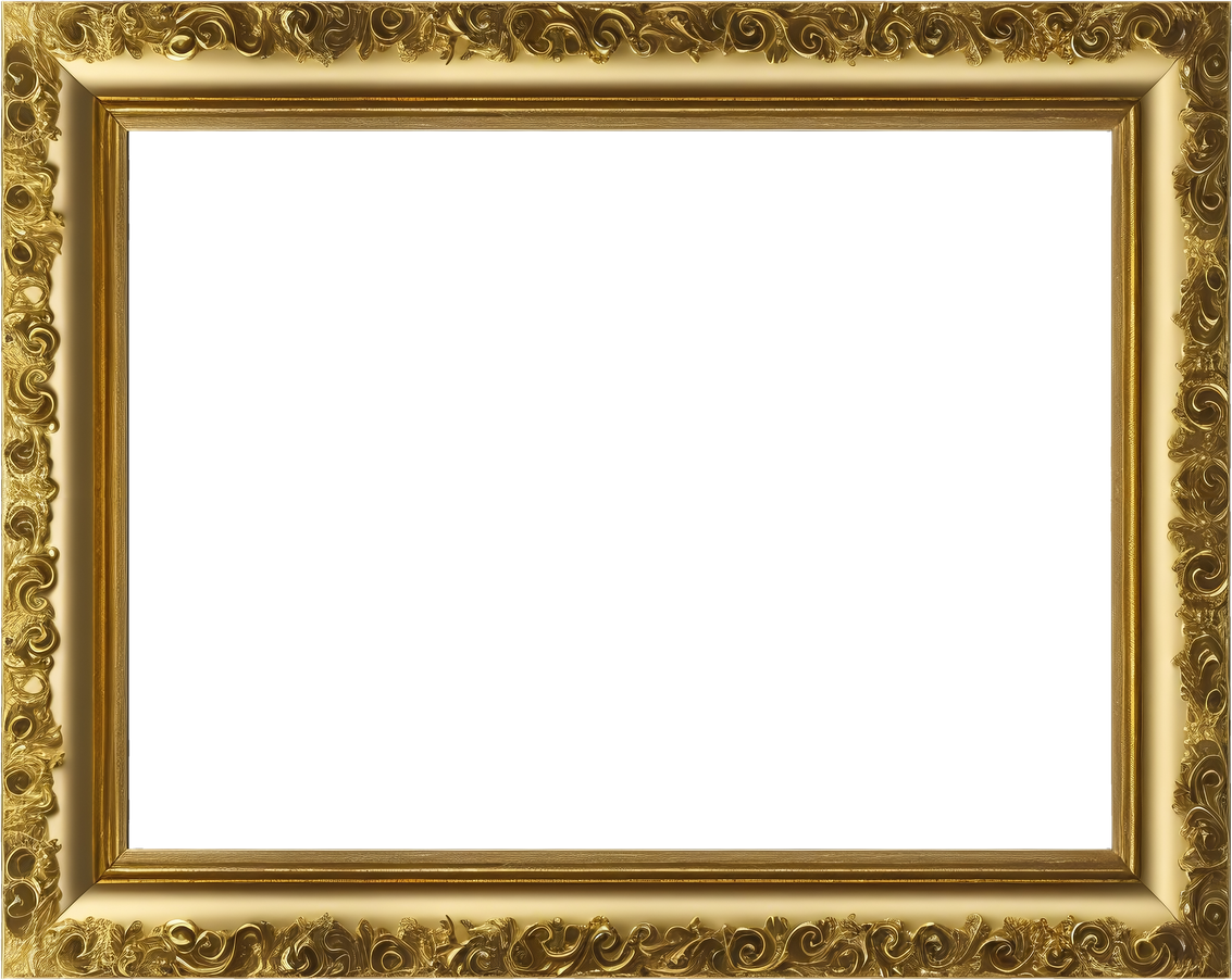 PNG Frame gold antique isolated classical